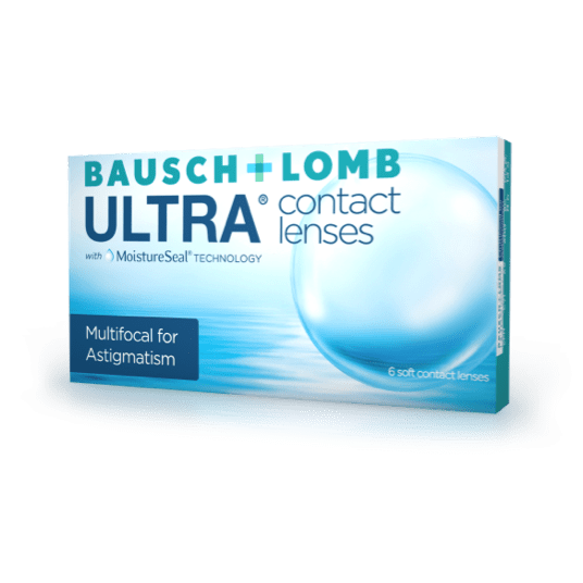 Bausch + Lomb Ultra Multifocal for Astigmatism contact lenses box
